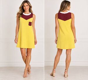 Missoni Womens Made in Italy Designer Colorblock Shift Dress Size 40/Small